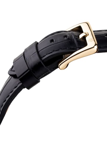 Gant Herrenuhr Quarz Park Hill III Leder Schwarz