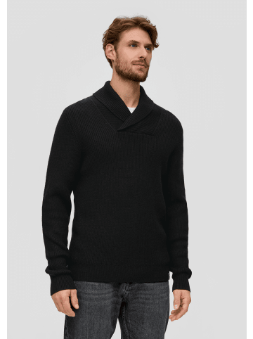 s.Oliver Strickpullover langarm in Schwarz