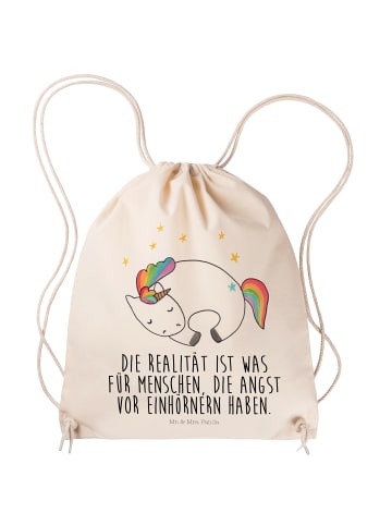 Mr. & Mrs. Panda Gymsack Einhorn Nacht mit Spruch in Creme
