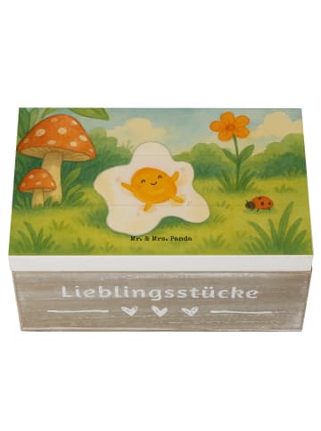 Mr. & Mrs. Panda Box Spiegelei Ei Design ohne Spruch in Weiß