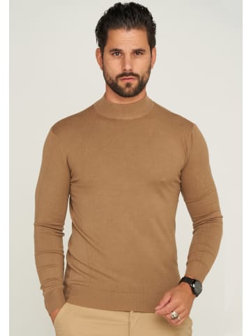 behype Strickpullover - BHFLORO in Beige