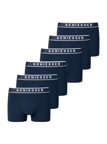 Schiesser Boxershort 6er Pack in Dunkelblau