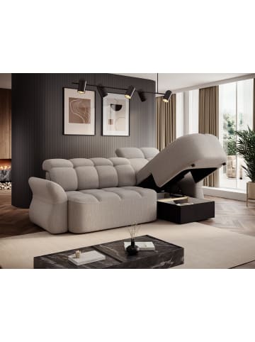 MF Design Benny Recamiere Rechts in Beige -  (L) 185 x (B) 301 x (H) 115 cm