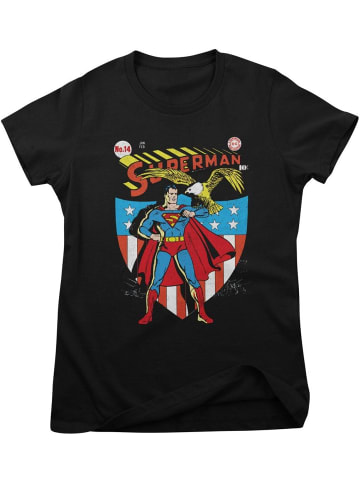 Superman Shirt "Superman Eagle Girly Tee" in Schwarz
