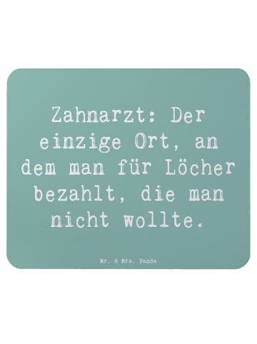 Maus Pad Spruch Zahnarzt Lochgebühr mit Spruch in Meeresbrise