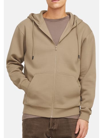 Jack & Jones Sweatjacke / Hoodie Bradley in Beige / weiß