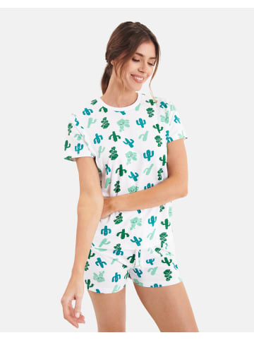 Threadbare Schlafanzug Skye S/S top and Short PJ set in Mehrfarbig