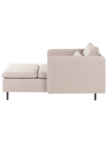Beliani 2-tlg Chaiselongue EGERIS in Beige symmetrisch