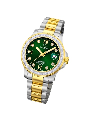 Jaguar Analog-Armbanduhr Jaguar Executive silber, gold mittel (ca. 34,5mm)