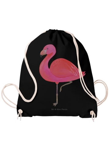 Mr. & Mrs. Panda Drawstring Bag Flamingo Classic ohne Spruch in Schwarz