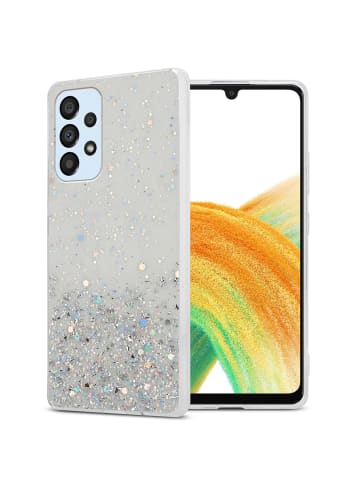 cadorabo Hülle für Samsung Galaxy A33 5G Glitter in Transparent mit Glitter