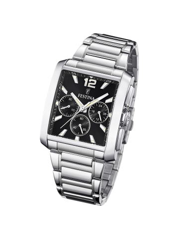 Festina Chronograph-Armbanduhr Festina Timeless Chronograph silber mittel (ca. 37mm)