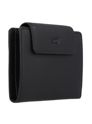 Braun Büffel Capri Geldbörse Leder 10,5 cm in schwarz