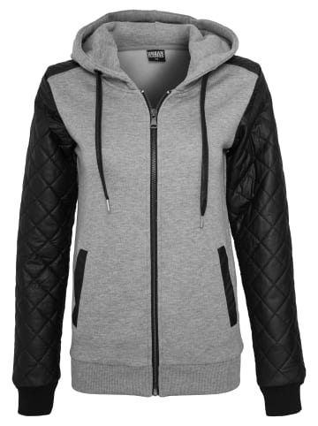 Urban Classics Zip-Kapuzenpullover in grau