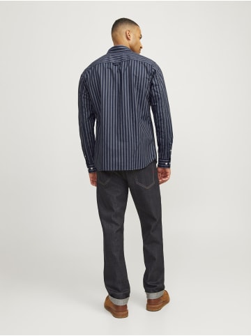 Jack & Jones Gestreiftes Hemd in Navy Blazer