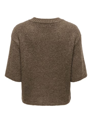 JDY Gestricktes T-Shirt in Shitake