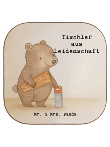 Mr. & Mrs. Panda Untersetzer für Gläser Tischler Leidenschaft De... in Weiß