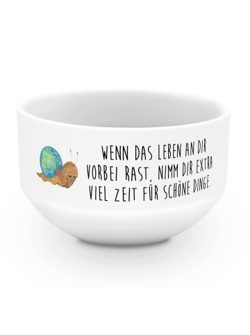 Mr. & Mrs. Panda Müsli Schüssel Schnecke Sir mit Spruch in Weiß