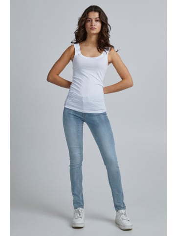 ICHI IHErin skinny fit in Bleached light blue