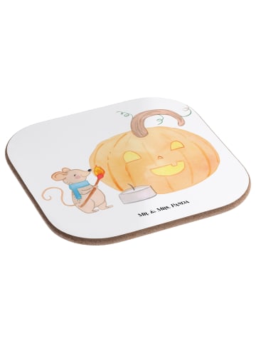 Mr. & Mrs. Panda Coaster Kürbis Maus ohne Spruch in Weiß