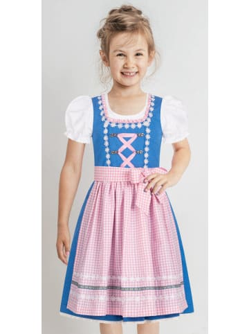 Nübler Kinderdirndl 3-teilig Lorena in Blau