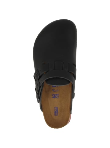 Birkenstock Clogs Kay SL Naturleder Weichbettung normal in schwarz