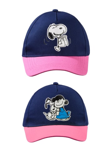 Peanuts 2er-Set: Kappen Cap Peanuts Snoopy + Lucy van Pelt in Mehrfarbig