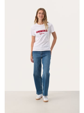 PART TWO T-shirt MaggiPW in White - Flock Statement Print