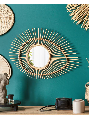 Beliani Dekospiegel BARIO in Braun - (W) 63 x (H) 45 x (L) 3 cm