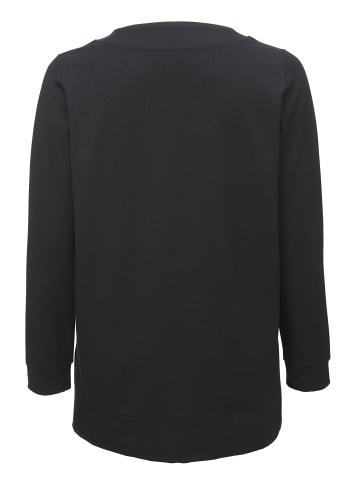 VIA APPIA DUE  Sweatshirt Dezentes Sweatshirt in unifarbenem Stil in schwarz