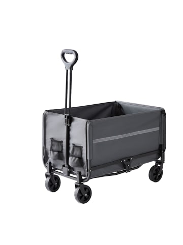 relaxdays Bollerwagen in Grau - (B)50 x (H)97 x (T)76 cm