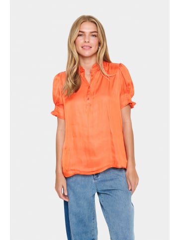 SAINT TROPEZ Langarm - Hemd VeeniSZ Gerade Passform in Tigerlily