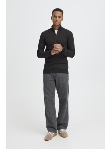 BLEND Troyer BHBAAL HALF ZIPP KNIT in Schwarz