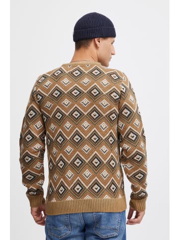 BLEND Strickpullover BHPullover 20715873  Winterlicher Strickpullover mit Muster in Braun