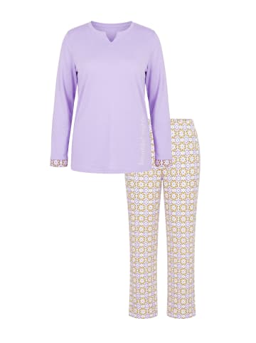 Ulla Popken Pyjama in zartes lavendel