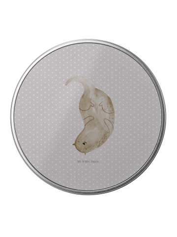 Mr. & Mrs. Panda Blechdose Otter Kopfüber ohne Spruch in Grau Pastell