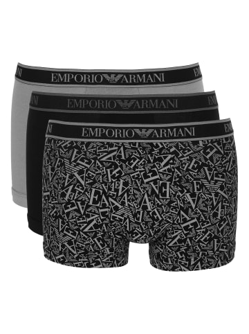 Emporio Armani 3er Pack Trunk in Grau