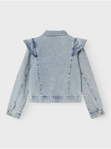 name it Jeansjacke in Light Blue Bleached Denim