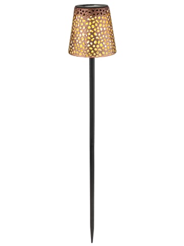 Globo lighting Solarleuchte "SOLARLEUCHTE METALL KUPFER, 1XLED" in black