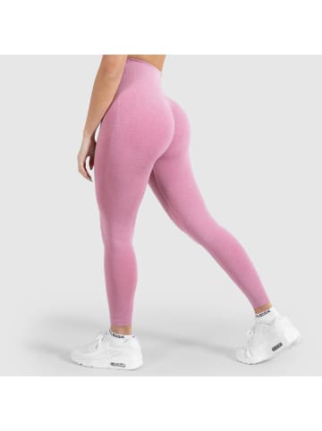 SMILODOX Leggings Amaze Scrunch Pro in Dunkelpink Melange