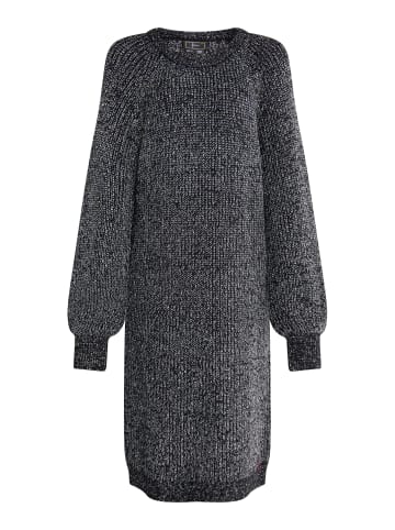 faina Damen Strickkleid in Schwarz Melange Silber