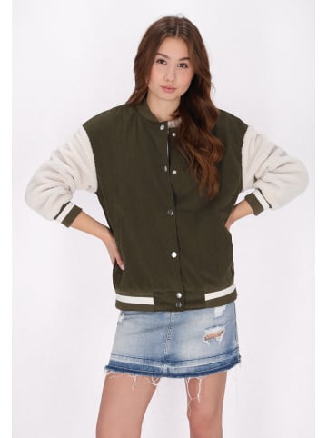 myMo Women Jacket in Green Olive Darksand