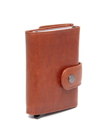 The Chesterfield Brand Varrano Geldbörse RFID Schutz Leder 7 cm in cognac
