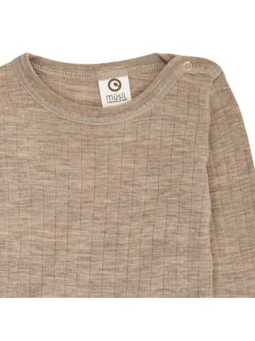 müsli Langarmbody 1582078500 in hellbraun