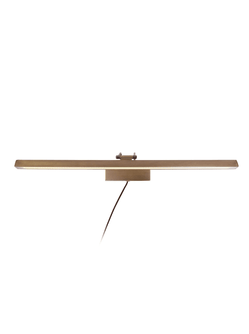 Licht-Erlebnisse Wandlampe EEK F (B)60 x (H)9 cm in Bronze