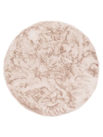 Pergamon Fellteppich Plush Rund in beige