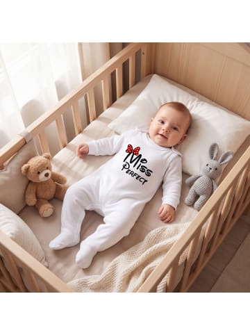 TupTam Baby Unisex Strampler-Set mit Aufdruck Spruch 2-tlg in weiß/bordeaux