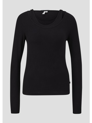 QS T-Shirt in 9999_schwarz