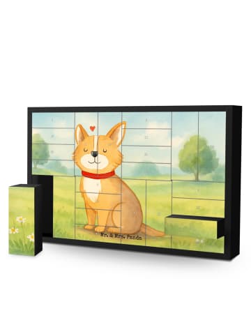 Mr. & Mrs. Panda Weihnachtskalender Hund Glück Design ohne Spruch in Weiß