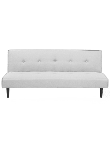 Beliani 3-Sitzer Sofa VISBY in Grau/Schwarz - (W) 180 x (H) 80 x (L) 92 cm